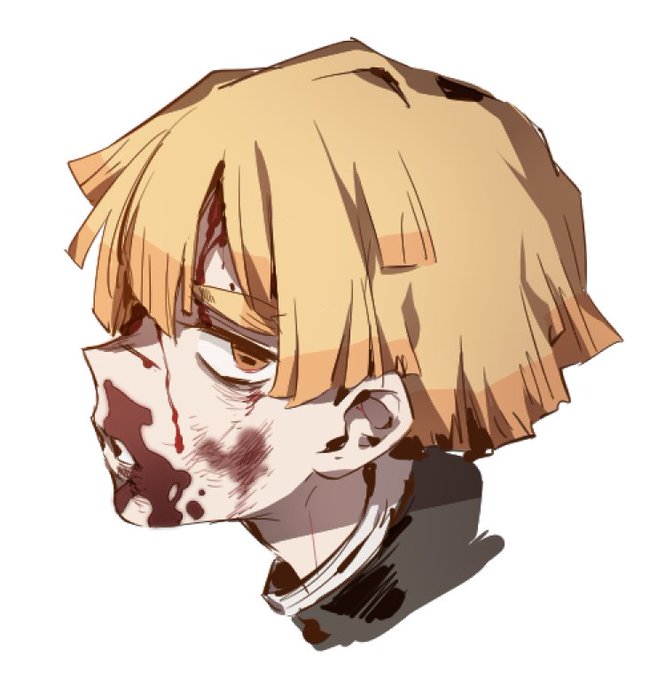 コラさんがTwitterに投稿した我妻善逸(鬼滅の刃)のイラスト。