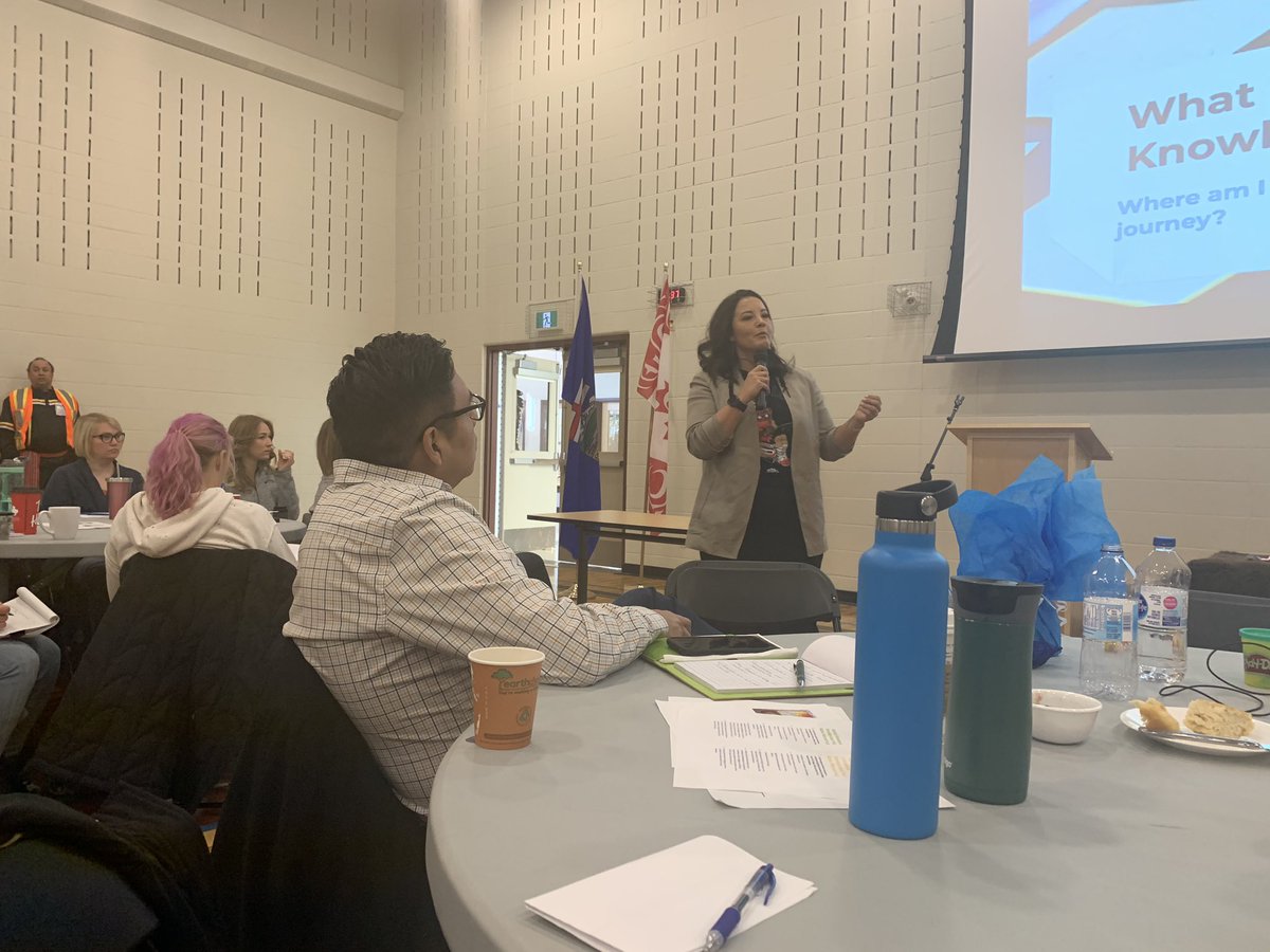 lesleytait5's tweet photo. What a morning. Learning from @timothycfox and @EtiennaLafferty   Thank you both for your words. Hiy hiy #WeAreCBE. #CBEIndigenousEd https://t.co/KVx5LychHh