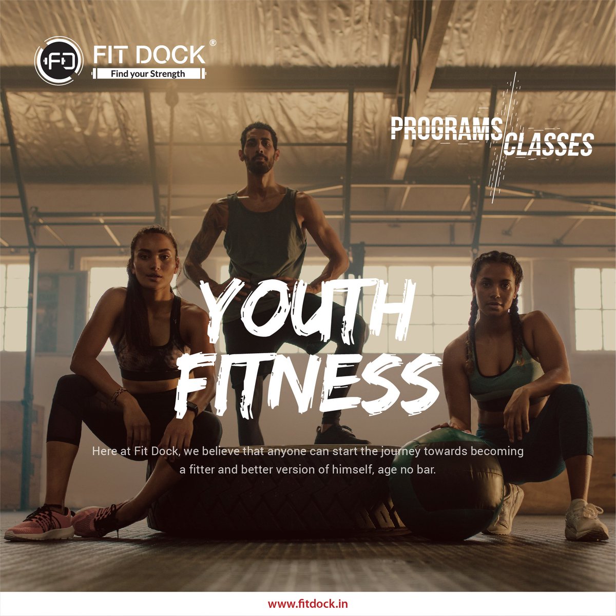 Programs and Classes

Youth Fitness: Here at Fit Dock, we believe that anyone can start the journey towards becoming a fitter and better version of himself, age no bar.

#YouthFitness #Fitness #FitnessJourney #ExerciseTips #StrengthTraining #WorkoutSecrets #ExpertExerciseTips