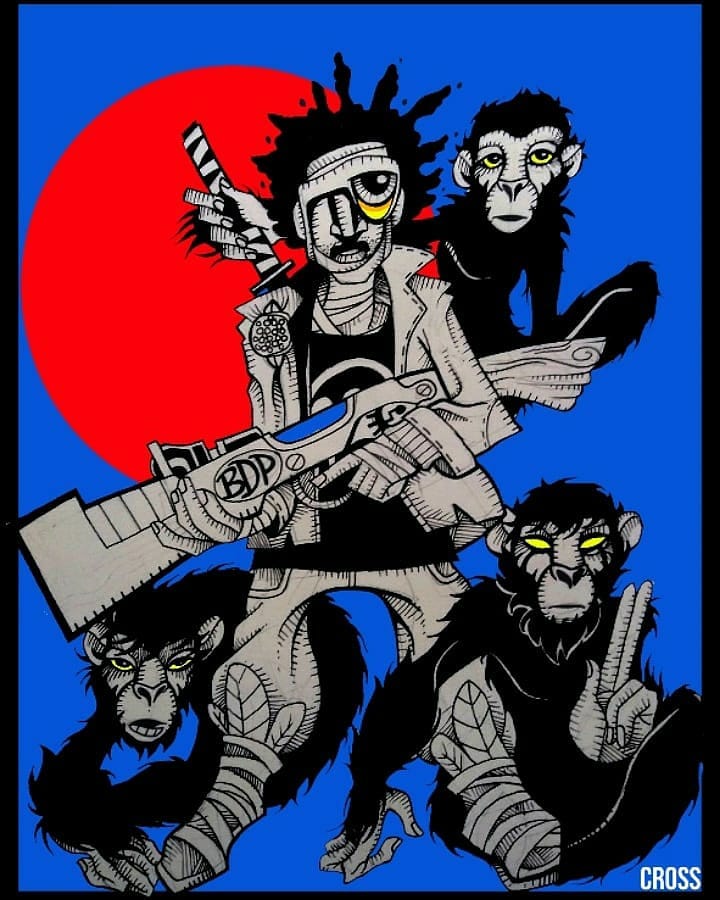 SmokeStackwh's tweet photo. So this is a character and story i started in college, and you'll actually see him for the first time in an upcoming issue of Dayblack as the character in a comic book that Merce reads. 
#dayblack #keefcross https://t.co/9Apn0E8D2N