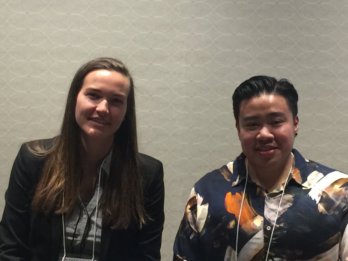 ElizabethSaewyc's tweet photo. Just about to present the sneak peek of results of the Canadian Trans Youth Health Survey 2019  compared to 2014 w/ ⁦@SARAVYC⁩ research team members at #CPATH2019. We’re so excited! https://t.co/KZwX3HVMlv