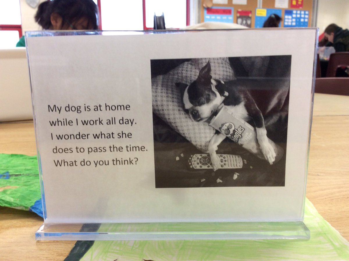 FeereLaura's tweet photo. Our new creative writing provocation is something that I have always wondered.... maybe the students can help me solve the mystery. @HDHurricanes https://t.co/rZk1vvqyb9
