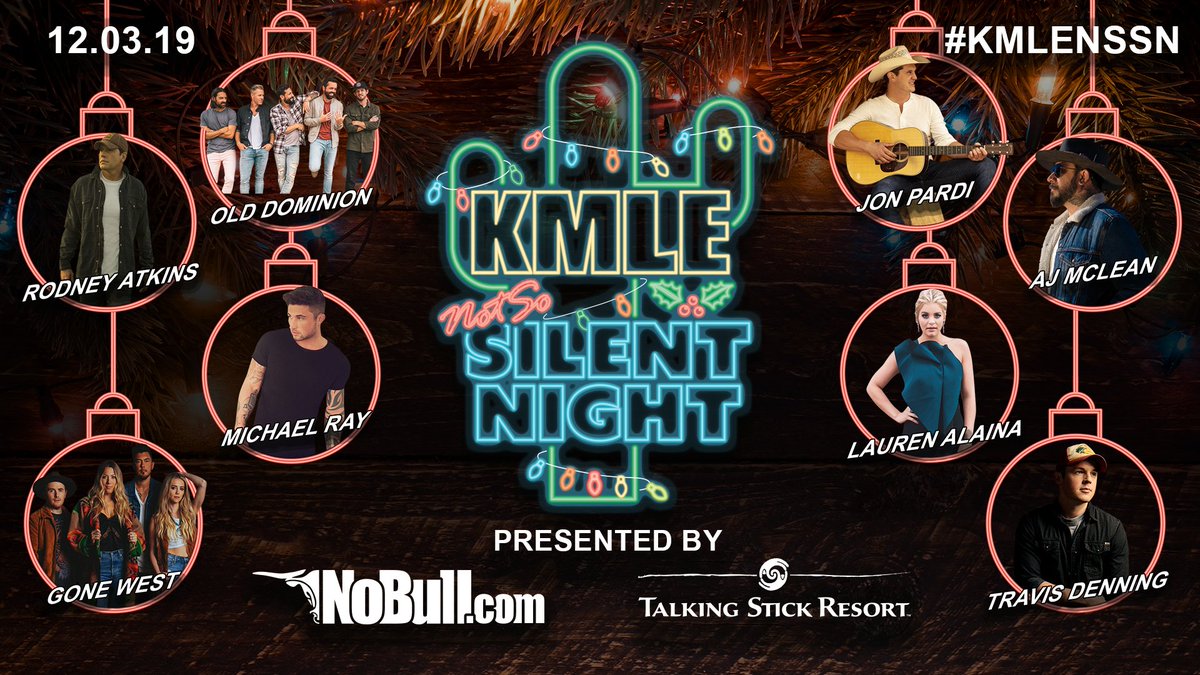 TS_Resort's tweet photo. JUST ADDED: @JonPardi is joining the @KMLE1079 Not So Silent Night lineup on December 3rd! This is going to be a massive holiday party you won't want to miss.

To learn how to win tickets, visit: https://t.co/rNciecVmJ2

#TalkingStickResort #KMLENSSN #KMLE https://t.co/5qq3kiWeUY