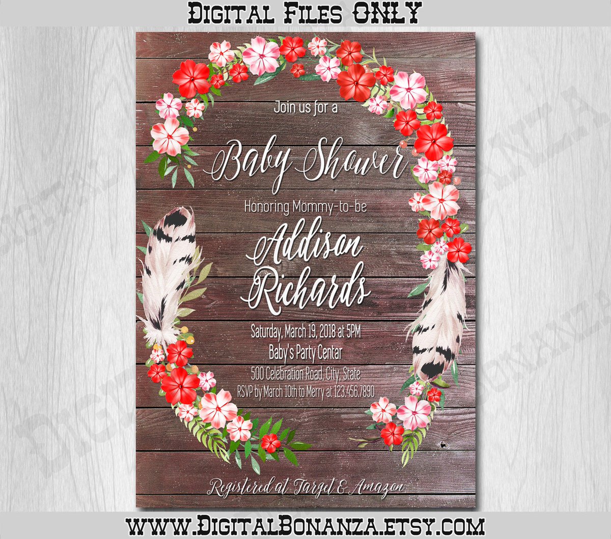 digital_bonanza's tweet photo. Baby Shower Invitation Baby Girl Red Floral https://t.co/IujJFqxykT #papergoods #red #babyshower #flat #vertical #floralbabyshower #bohemianchicrustic #babyshowerinvite #etsy https://t.co/Cv5v2EpTsV