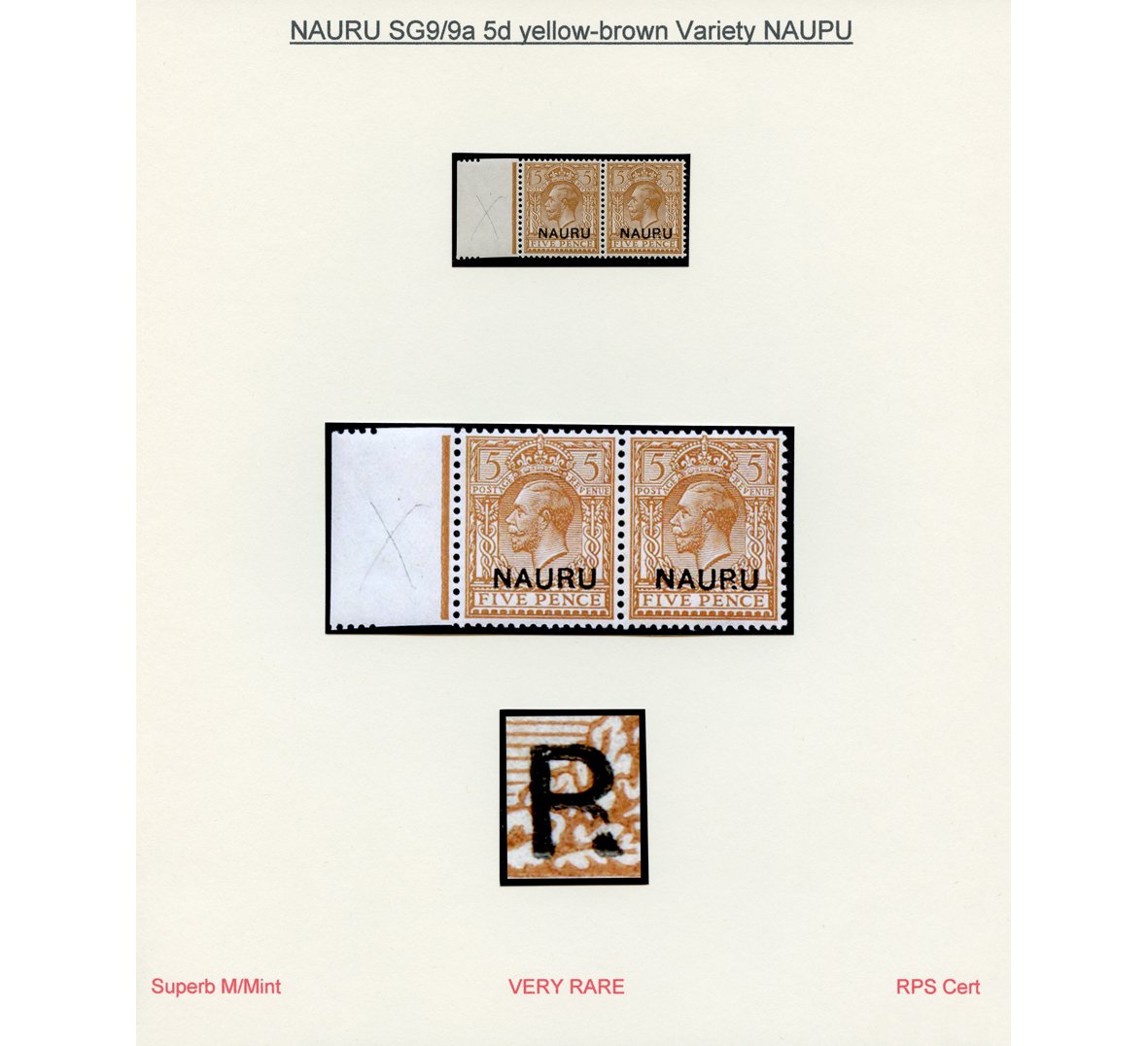 bloxhamstamps's tweet photo. M203643 - NAURU SG9/9a 5d yellow-brown Variety NAUPU Superb M/Mint VERY RARE
#PHilately #StampCollecting #Commonwealth #Nauru #RareStamp #OverprintError https://t.co/7u3FXYWRKx