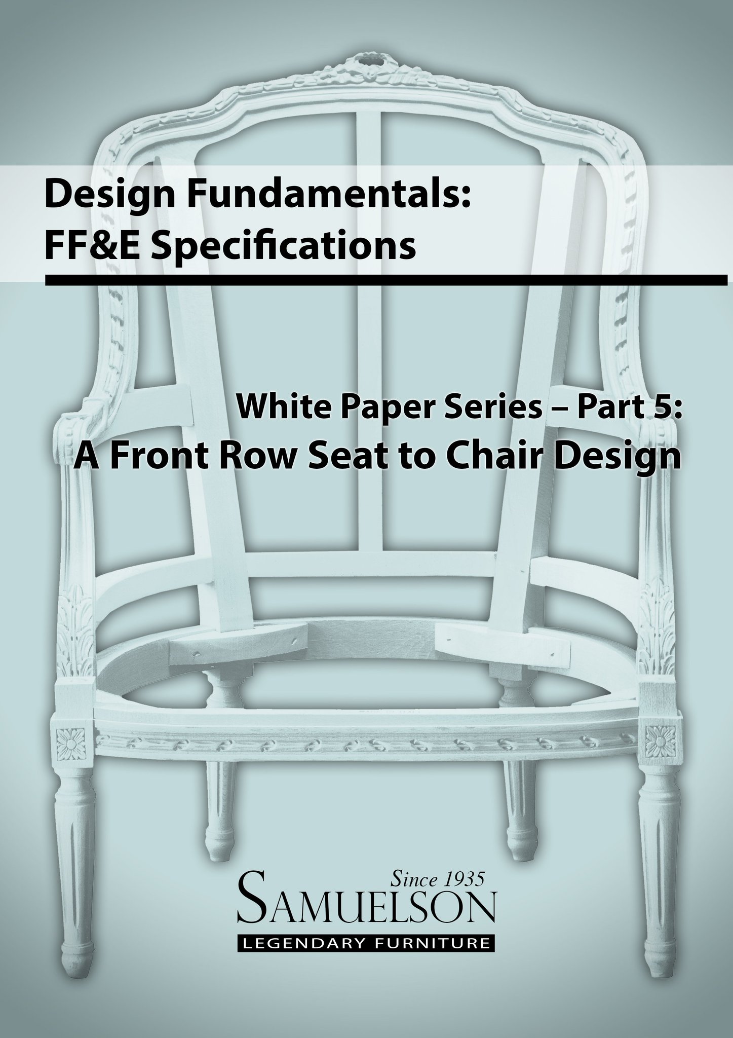 Samuelson Furniture on Twitter: "A FRONT ROW SEAT TO CHAIR DESIGN