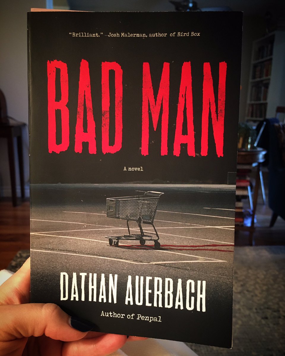 kemcgee30's tweet photo. November horror book club pick is #BadMan by #DathanAuerbach! Join us at @lastbookstorela to discuss. 💀💀💀 https://t.co/FBz5am0Pw5