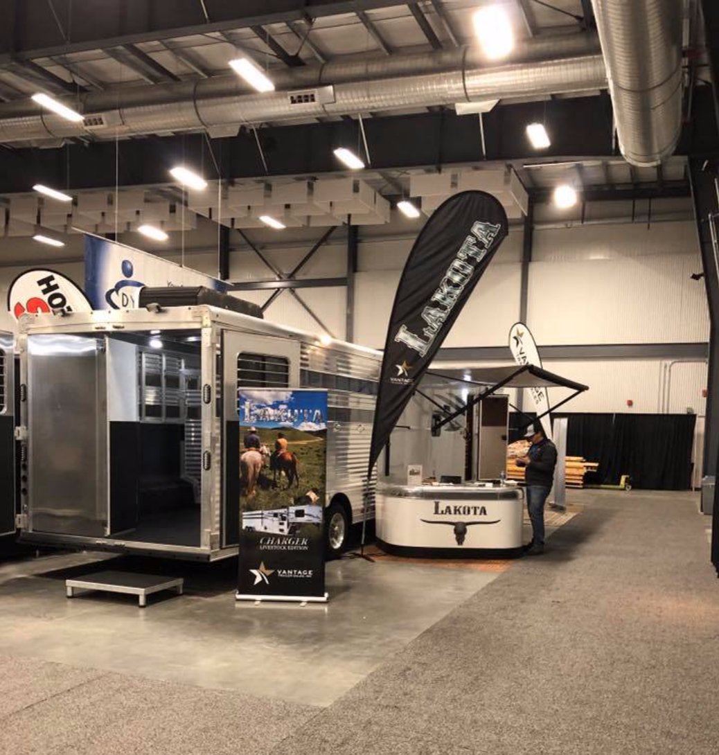 LakotaTrailers's tweet photo. "Another great day is about to start at the CFR! Stop by to look at the awesome Lakota stock combo we have on display, or drop by to simply chat. We look forward to seeing you there!" 📷: Vantage Trailers 

https://t.co/CmDblsVz8d 👊 #LakotaFOREVER #LakotaTrailers #StockTrailers https://t.co/zhHkdpAAv3