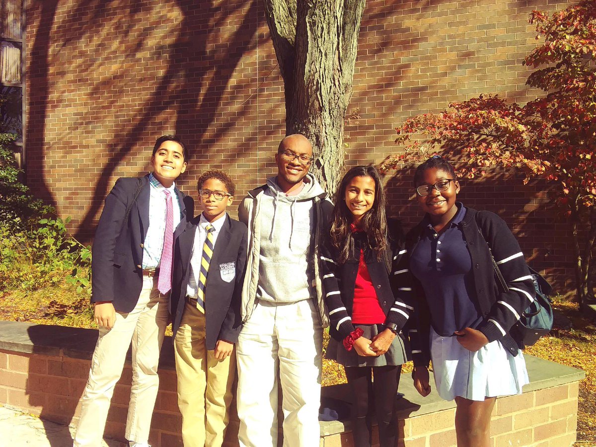 ea_middle's tweet image. Mr. Bailey spent the day with some our Middle Schoolers at the Middle School Diversity Conference at Friends Central! #differentvoices #samevision