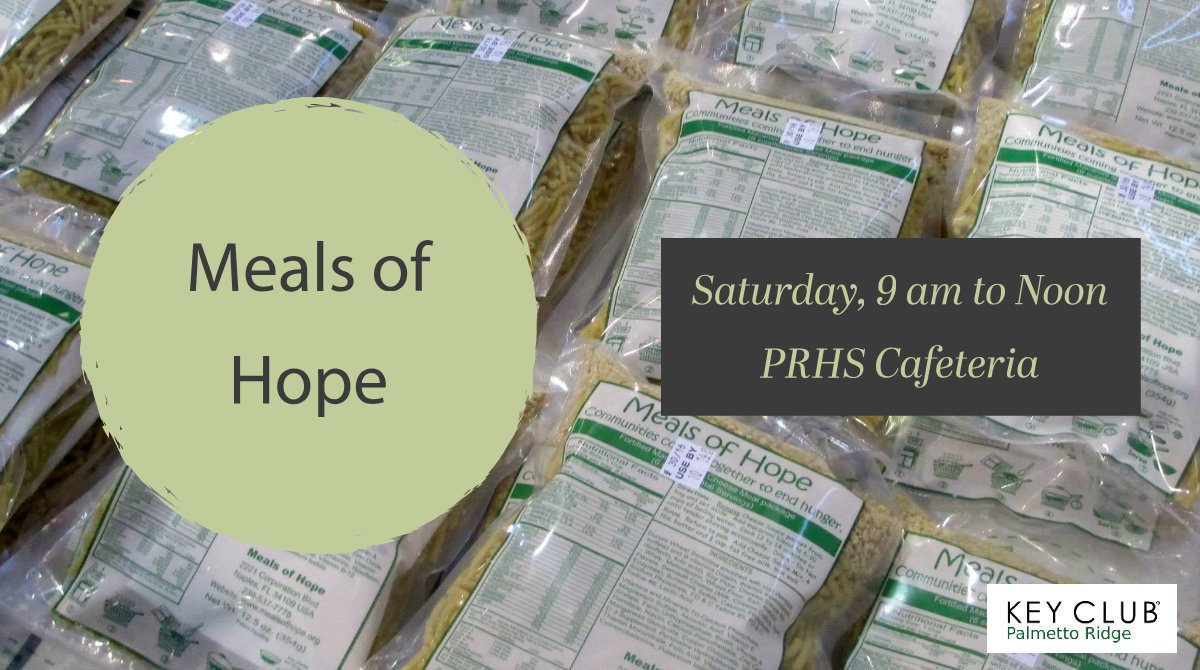 PRH_KeyClub's tweet photo. Meals of Hope is tommorow! We hope to see you there! https://t.co/5JlHALUGy1