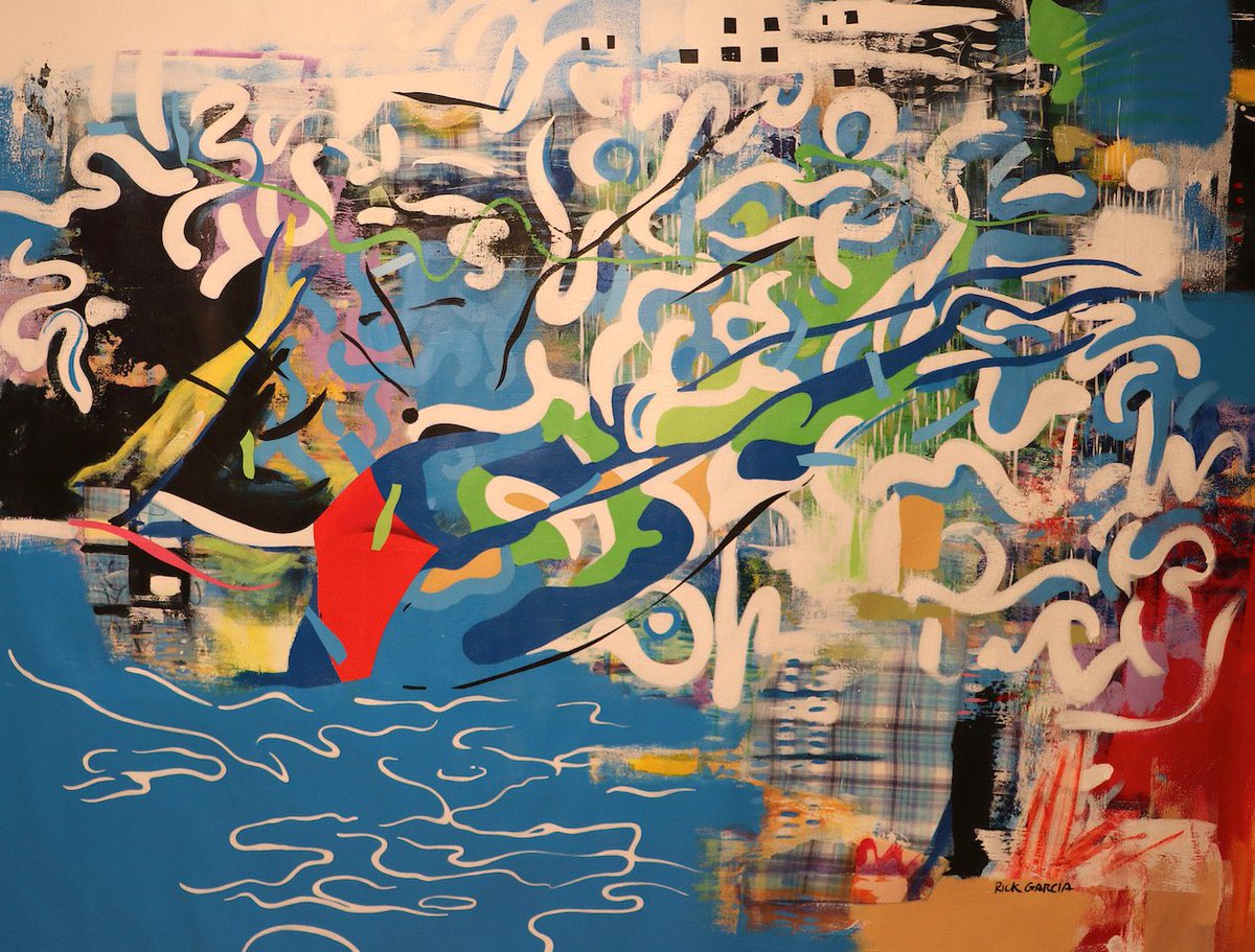 CParkerGallery's tweet photo. "Diver" R. Garcia, Acrylic on Canvas 48" x 60". We are all ready to dive into the weekend! Enjoy! #abstractart #design #luxe #luxuryliving #palmbeachfl, #ingreenwich #NYCdesign #MiamiBeachDesign #instaart #instadesign #venumagazine
#contemporaryart #artcollectors ##eyefordesign https://t.co/RV8MF7aSz6