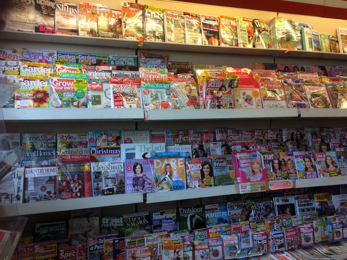 trudydavies1964's tweet photo. WE SHOP-SAVE YOUR FAVOURITE TITLE never miss a issue, If you need a magazine you won’t get a better selection in Mid 🏴 #Woosnam & Davies News #Llanidloes #ShopLocal #ShopSave #Magazines #NFRN #BuyLocal @NFRN_Online #NFRN @betterRetailing @ThisIsRN @retailexpress @SmithsNews https://t.co/9mtRQYIJzV