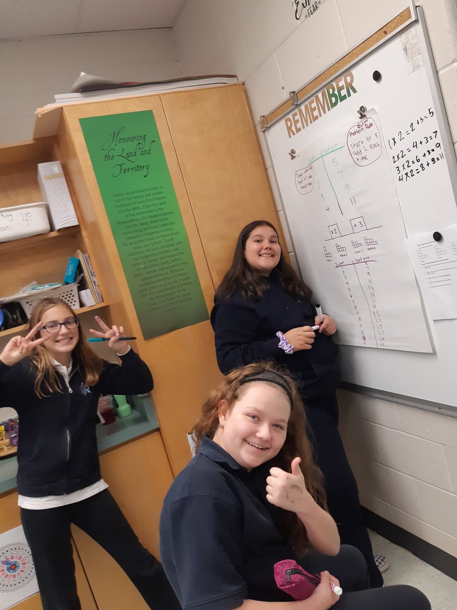 MrsTVentura's tweet photo. Working hard during our Math Congress to create input and output rules using growing geometric patterns. Loved seeing Ss working with new peers to solve this problem. #randomgrouping #achieving #weareHRM @HolyRosaryM https://t.co/jBmIK7OUSm