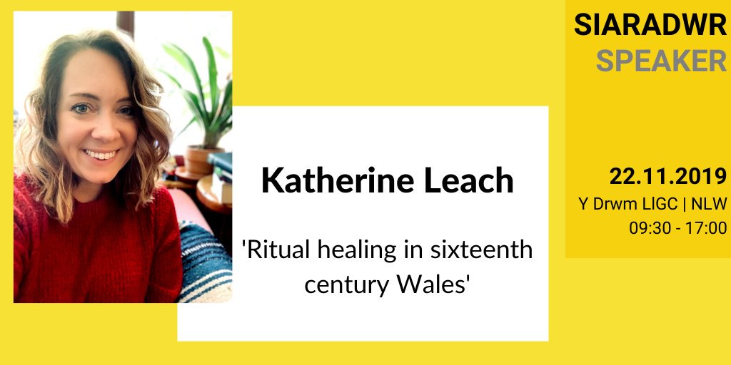 NLWales's tweet photo. We look forward to welcoming Katherine Leach to our History of Medicine in Wales Conference next month. Katherine, a PhD candidate in the Department of Celtic Languages and Literatures @Harvard will examine ritual healing in 16th century Wales.

Tickets - https://t.co/fE5MVVsEm8 https://t.co/RzSz0IsZqL