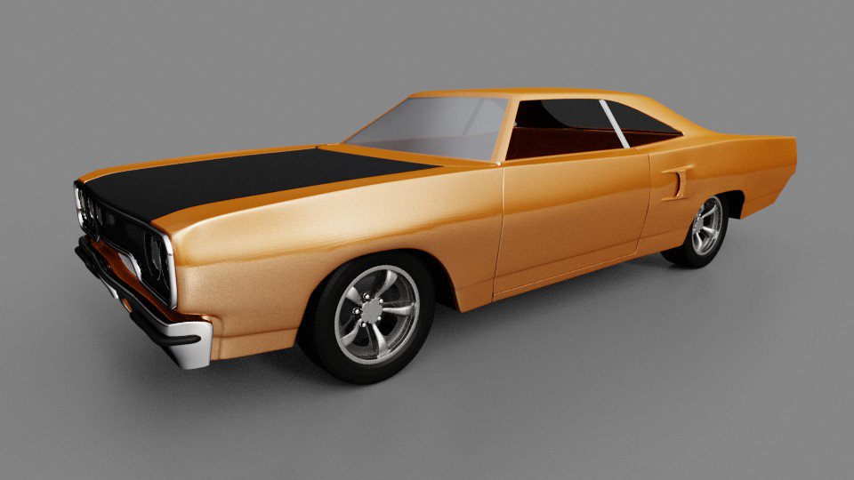 JigSaw_73's tweet photo. #b3d #blender3d #3dmodel 1970 Plymouth Road Runner getting the body lines &amp; decks closer to where I want them plus finished the grille, front bumper, and headlamps! #3dart #3D #artshare https://t.co/GQWBa5B57K