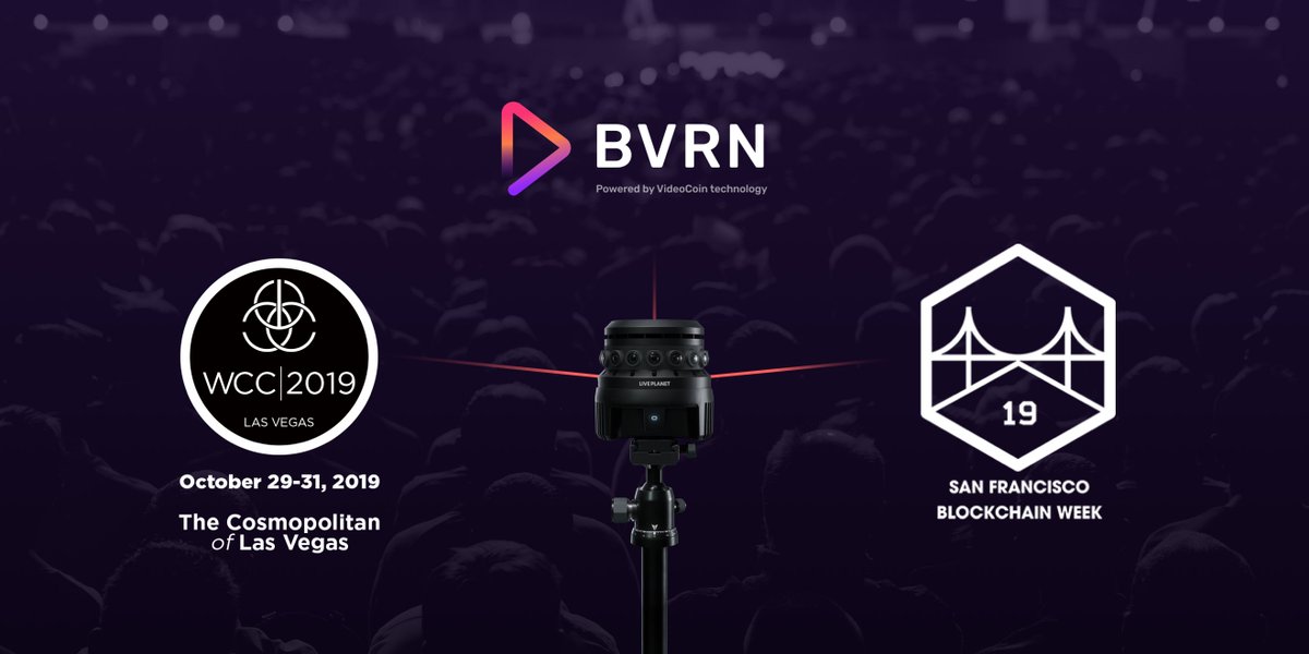 VividLabsHQ's tweet photo. #BVRN: Blockchain VR Network captures World #Crypto Conference and SF #Blockchain Week. https://t.co/LmRYGeXN71 #WCC2019 #SFBW2019 https://t.co/tCPU8JouU7