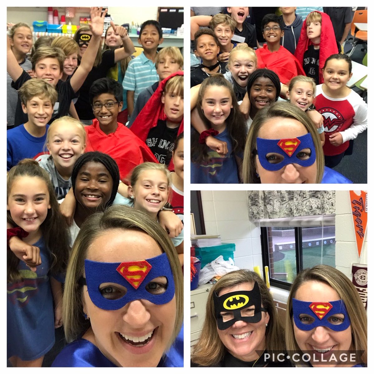 MrsAdamsclass3's tweet photo. Homecoming pics:  Superhero Day!! https://t.co/gAj2KyH3q8