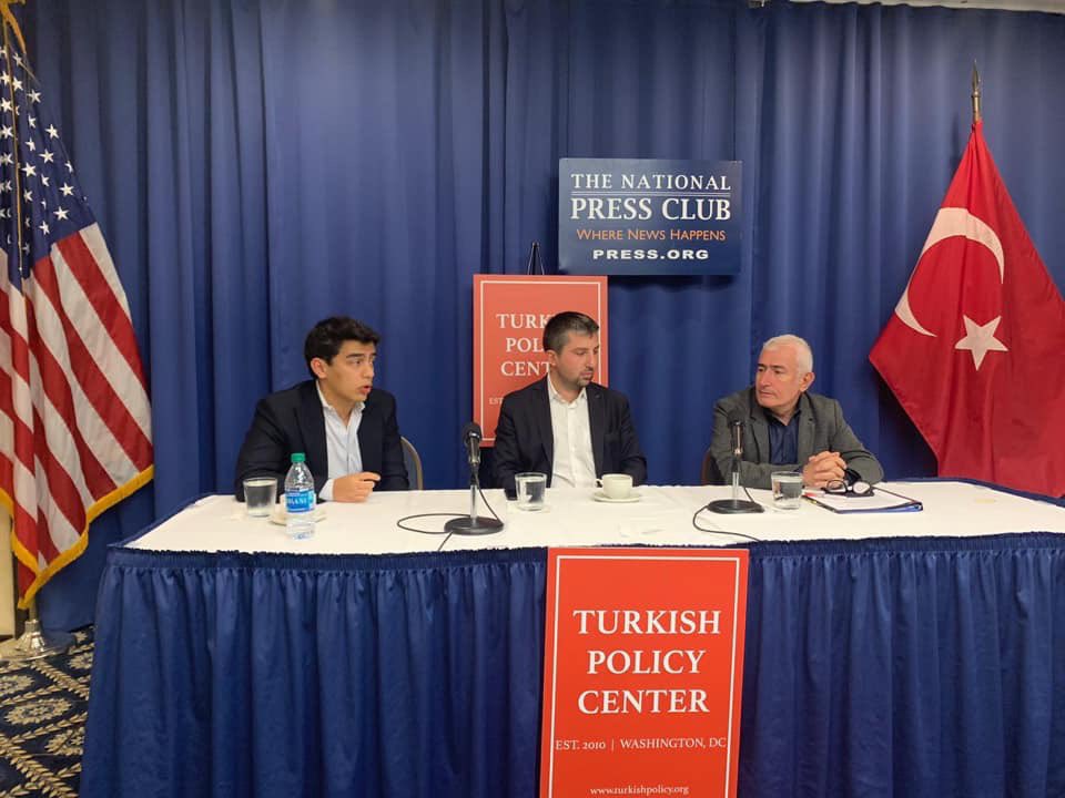 Turkish_Policy's tweet photo. Değerli gazeteci @sedattbozkurtt ve CHP ABD Temsilcisi @YurterOzcan’ı ağırladığımız “2020’de Türkiye” panelimize katılan herkese ve konuşmacılarımıza sonsuz teşekkürler. Oldukça verimli bir sohbet oldu. https://t.co/D3akMEniFS