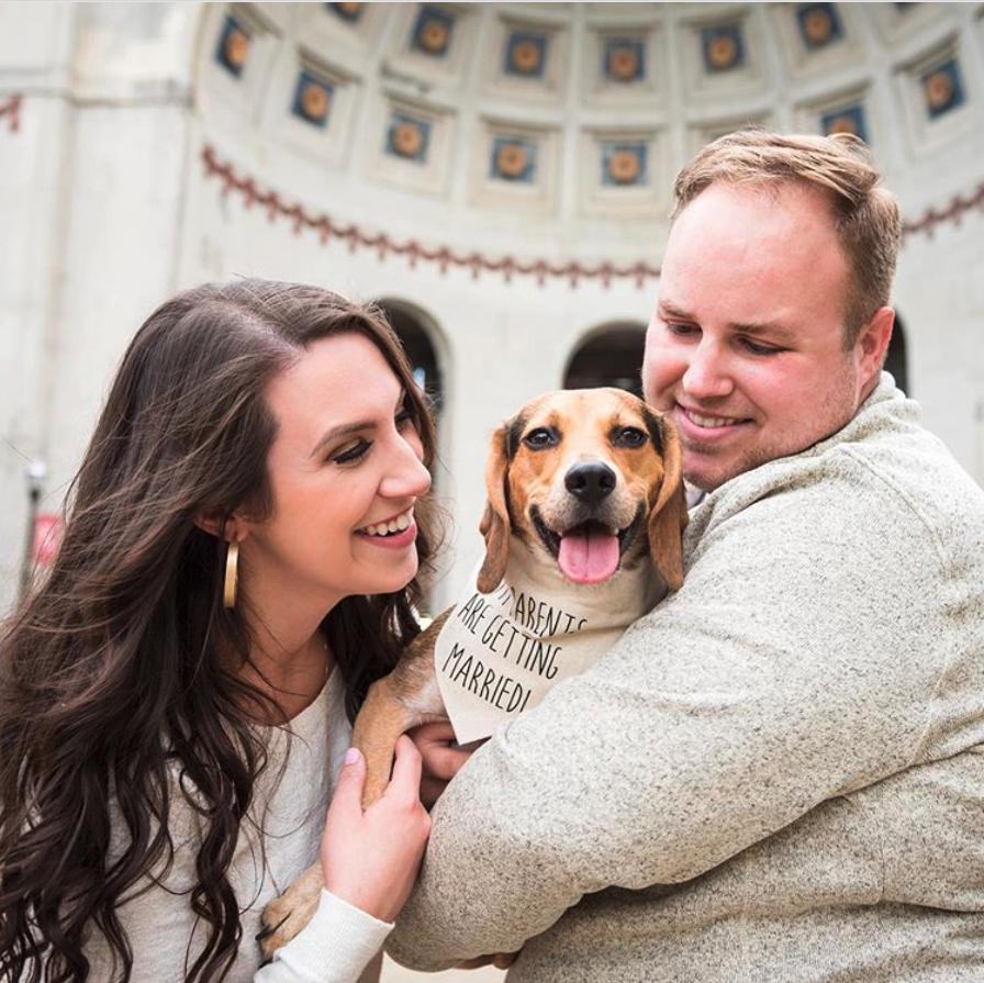 OhioState's tweet photo. Bye week made better with puppy love. ❤️🐶

📸: @macklermedia https://t.co/rCfpGwGrLQ