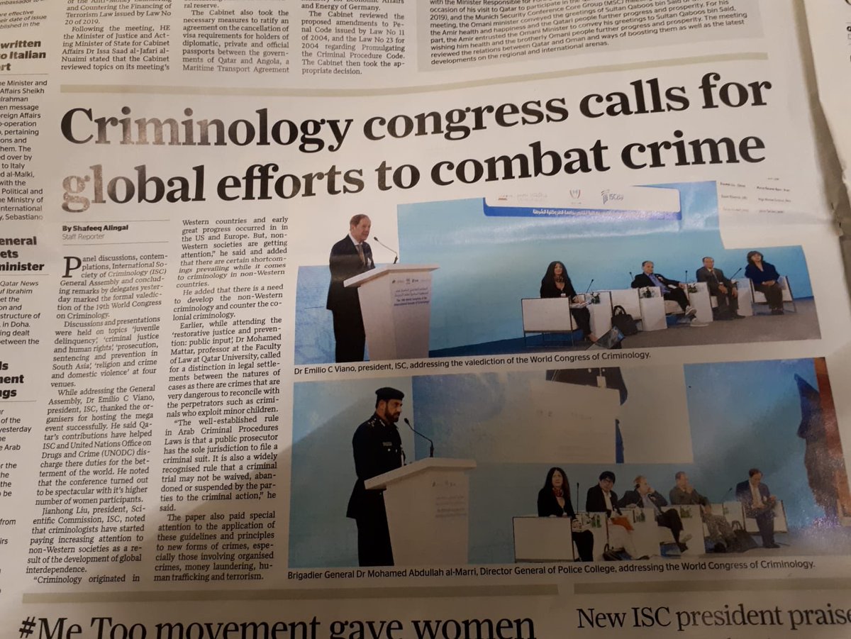 edwards_prof's tweet image. returned from the #intercrim19 conf in Doha delivered papers on counter terrorism citizenship+ Shamima Begum &amp;amp; on Consent is no defence in domestic violence &amp;amp; murder. #WeCantConsentToThis #MolQatar
@HarrietHarman @UniOfBuckingham @TheCriminalBar @instofideas @JusticeForWomen