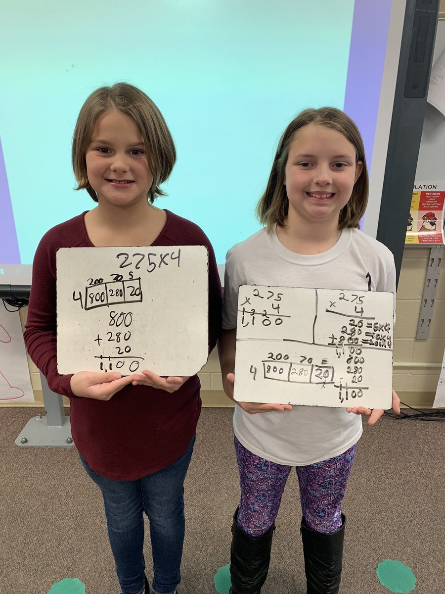 4AHeusner's tweet photo. Showing multiple ways to do multiplication!! @HeusnerPride @HeusnerMath https://t.co/hV8Qbik1CK