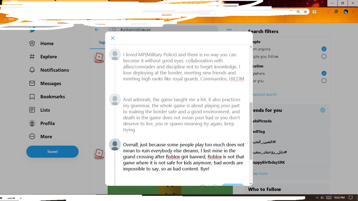ハッシュタグ Unbanrobloxuae - roblox reddit at robloxreddit twitter