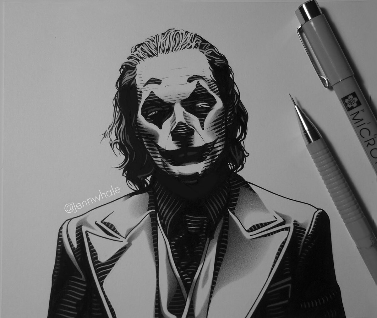 Jen Whaley Here S My Joker Drawing Jokerfilm Jokermovie Joker