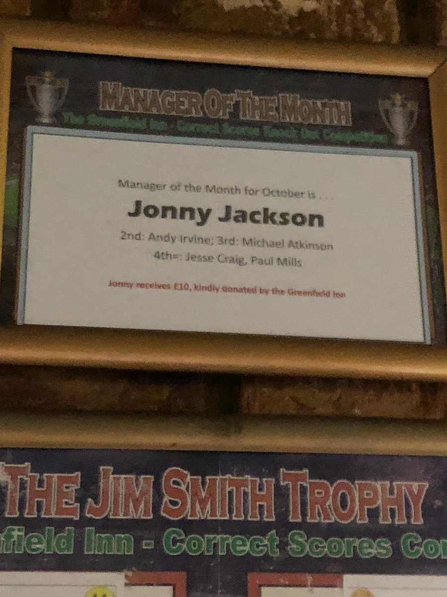 Well done to the main man