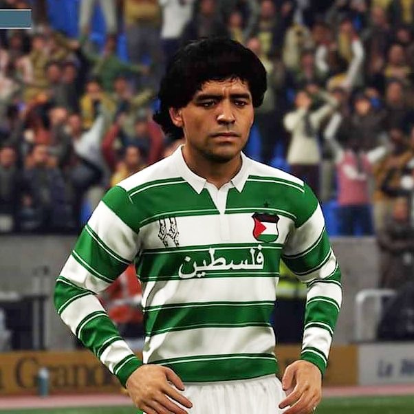 A belated happy birthday to Diego Maradona who would look great in one of our hooped shirts!  