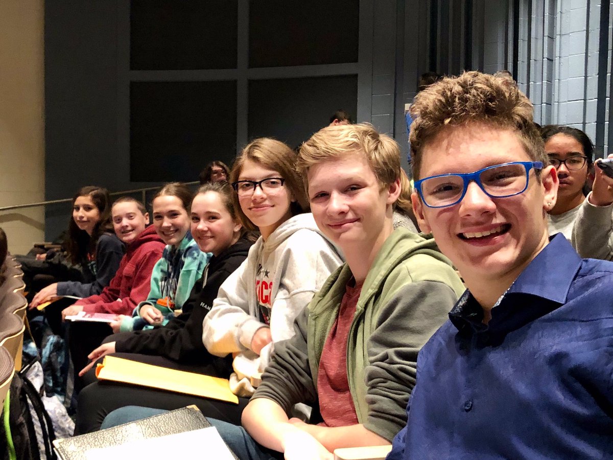 GCMSMusic's tweet image. All smiles at their first day of Area-All State rehearsals! 8th and 9th grade choral and band students chosen out of 8 counties to perform tomorrow afternoon at Greece Athena HS! Good luck to our amazing musicians! #NYSSMA #AreaAllState #Gcpride