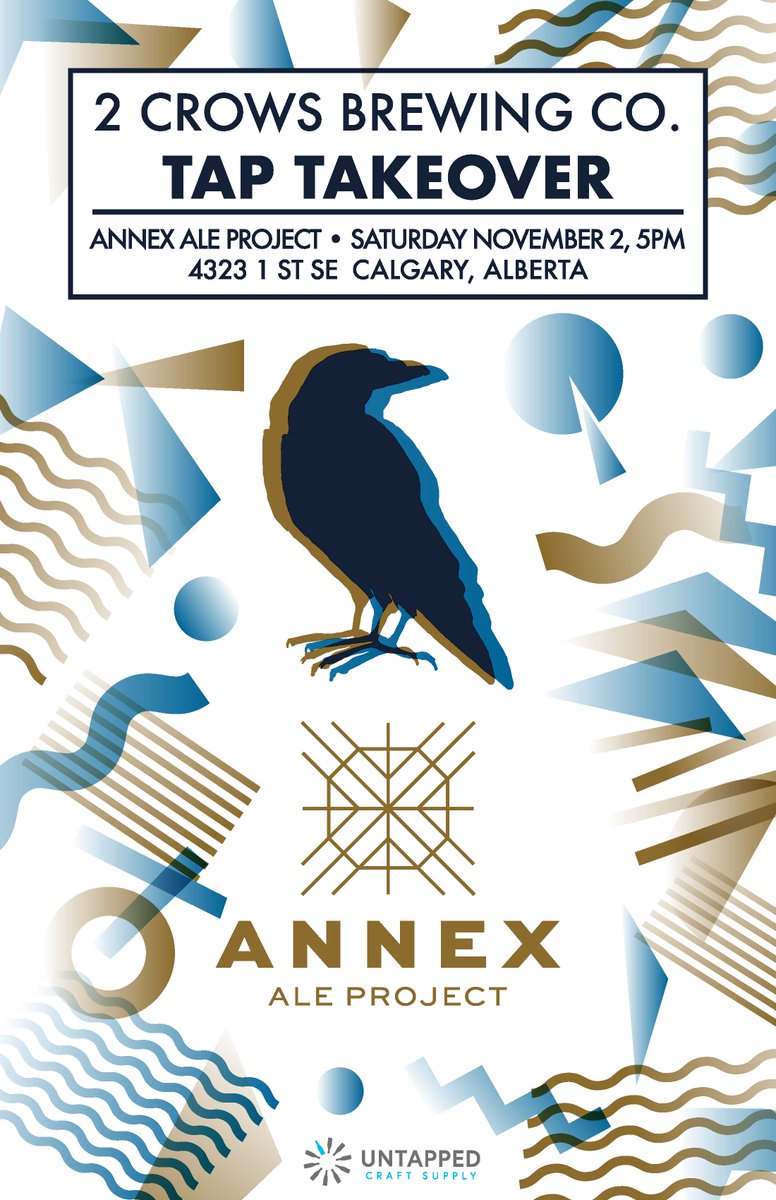 UNTAPPED Craft Supply (@untappedcraft) on Twitter photo untapped.craft
Hey Calgary you are in for a treat!
@2CrowsBrewing are in town and are throwing this awesome event at <a href="/annexales/">Annex Ale Project</a>
2Crows crew will be in attendance 👍
.
#canadacraftbeer #novascotiabrews #albertaevents #yyc #collaboration untapped.craft
Hey Calgary you are in for a treat!
@2CrowsBrewing are in town and are throwing this awesome event at <a href="/annexales/">Annex Ale Project</a>
2Crows crew will be in attendance 👍
.
#canadacraftbeer #novascotiabrews #albertaevents #yyc #collaboration