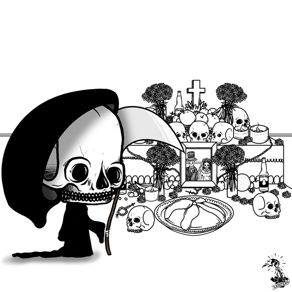 co_lighter's tweet photo. Las tradiciones nunca mueren, solo pasan a mejor vida. 💀
#Calaverita #DíaDeMuertos https://t.co/qgpUmJIu3n