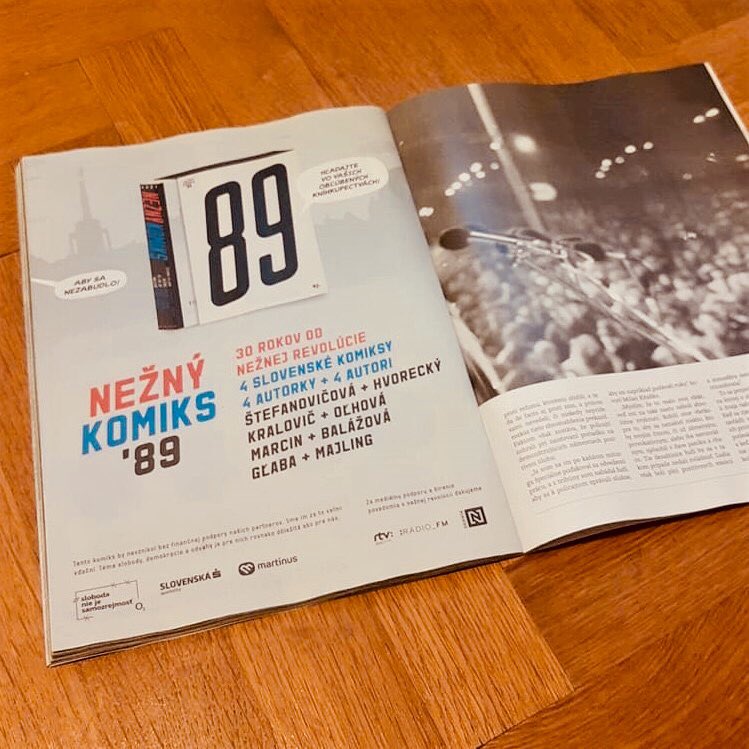 michalhvorecky's tweet photo. @dennikN vydal k 30. výročiu Nežnej revolúcie Magazín N, ktorého súčasťou je náš komiks Čierna oslava! Dostane sa bezplatne na viac ako 450 škôl k 18 000 študentom!
#neznykomiks #dennikn #ciernaoslava #neznarevolucia #november89 #slobodaniejesamozrejmost #mamnato https://t.co/0SBQvN1Qgj