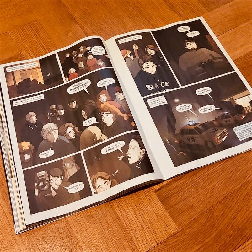 michalhvorecky's tweet photo. @dennikN vydal k 30. výročiu Nežnej revolúcie Magazín N, ktorého súčasťou je náš komiks Čierna oslava! Dostane sa bezplatne na viac ako 450 škôl k 18 000 študentom!
#neznykomiks #dennikn #ciernaoslava #neznarevolucia #november89 #slobodaniejesamozrejmost #mamnato https://t.co/0SBQvN1Qgj