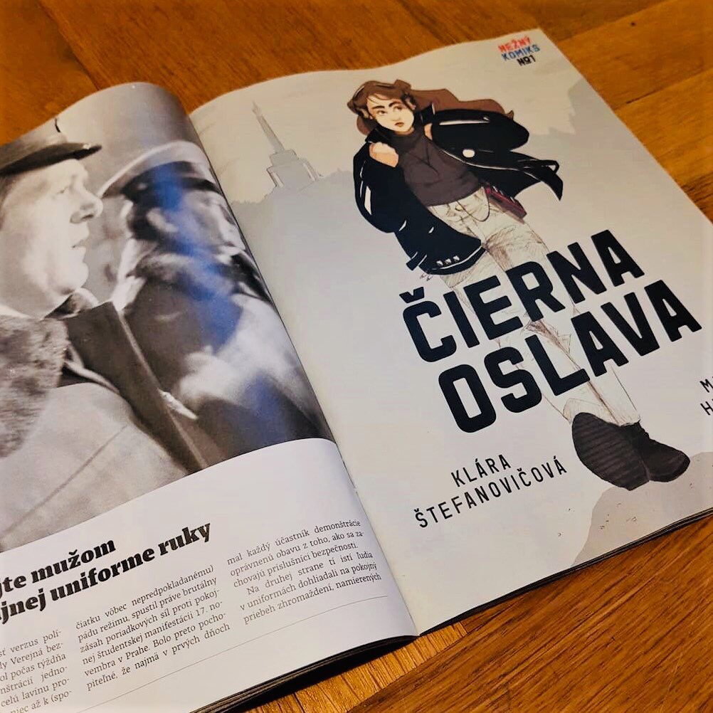 michalhvorecky's tweet photo. @dennikN vydal k 30. výročiu Nežnej revolúcie Magazín N, ktorého súčasťou je náš komiks Čierna oslava! Dostane sa bezplatne na viac ako 450 škôl k 18 000 študentom!
#neznykomiks #dennikn #ciernaoslava #neznarevolucia #november89 #slobodaniejesamozrejmost #mamnato https://t.co/0SBQvN1Qgj