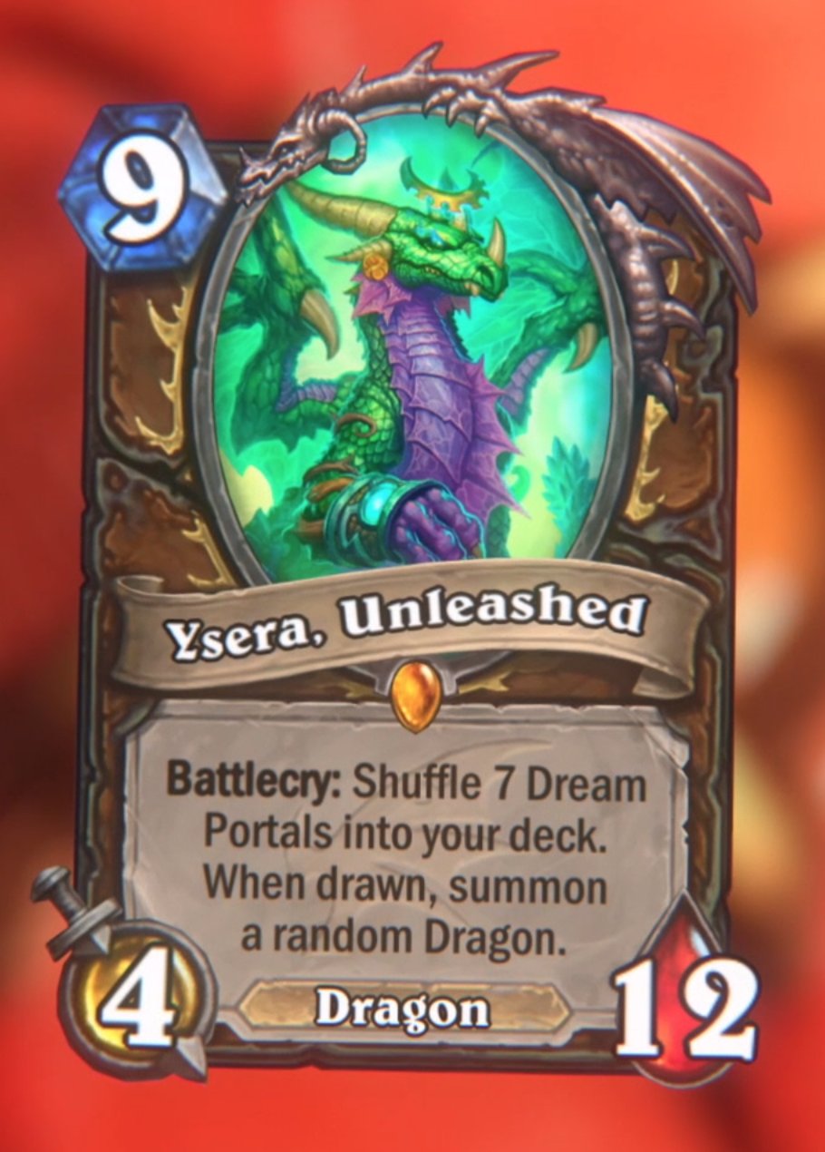 Hearthstone Top Decks💙 on Twitter: "New Druid Legendary card - Ysera,  Unleashed! https://t.co/eO47mB7DKK #Hearthstone #BlizzCon  https://t.co/qUBV6wWNEW" / Twitter