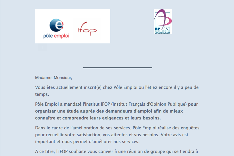 ichtus765's tweet photo. C'est pas beau ? La Réunion/sondage/cadeau de #PoleEmploi en ce 1er novembre jour de la réforme de l' AssuranceChômage.  J'adore la notion de "buffet dinatoire" et du bon d'achat #KADEOS de 50€  pour réunion thématique de 10 personnes sélectionnées anonymes #Ifop  #PoleEmploi https://t.co/t3GaJLylqA