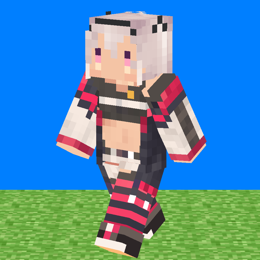 ぎん マイクラ1 8以上で使える魔使マオさんのスキンを作りました 魔使マオ Dl T Co F0j2tiyxob