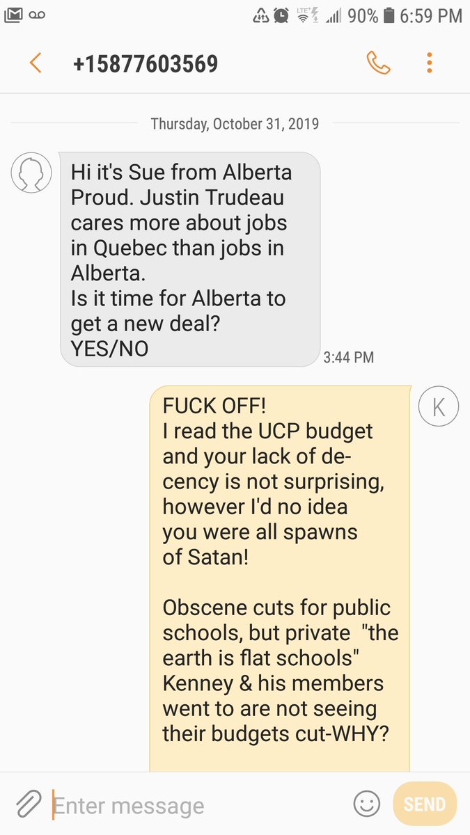 imaginarymou's tweet image. Are #Wexiters the same individuals that are referring to, or part of #AlbertaProud &amp;amp; sending annoying texts??