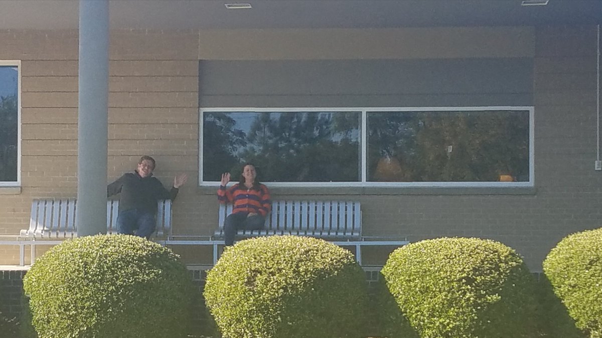 NETA (@neta_tweets) on Twitter photo Teaching NETA President <a href="/hyyppa/">Eric Hyyppa</a> the Southern art of porch sittin' on this beautiful fall day! Teaching NETA President <a href="/hyyppa/">Eric Hyyppa</a> the Southern art of porch sittin' on this beautiful fall day!