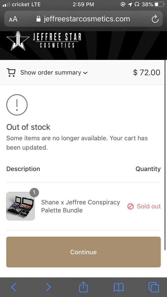 wigsnatchedsus's tweet photo. My order was taken out of my cart what the heck 🥺 please fix it @JeffreeStar @shanedawson https://t.co/Z1r74rUWe3