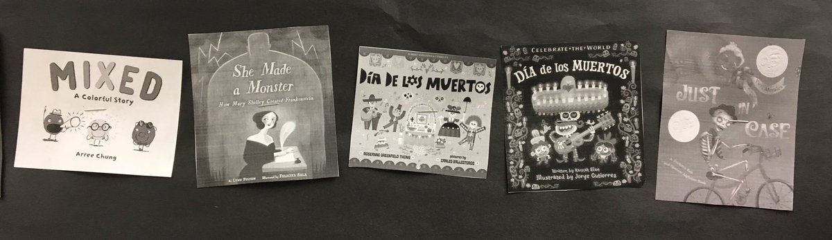 MrsShadish's tweet photo. This week’s #classroombookaday selections include a #cbadspotlight text, the inspiration behind Frankenstein, Dia de los Muertos, and a Yuyi Morales sequel. https://t.co/0o3DXiQz6v