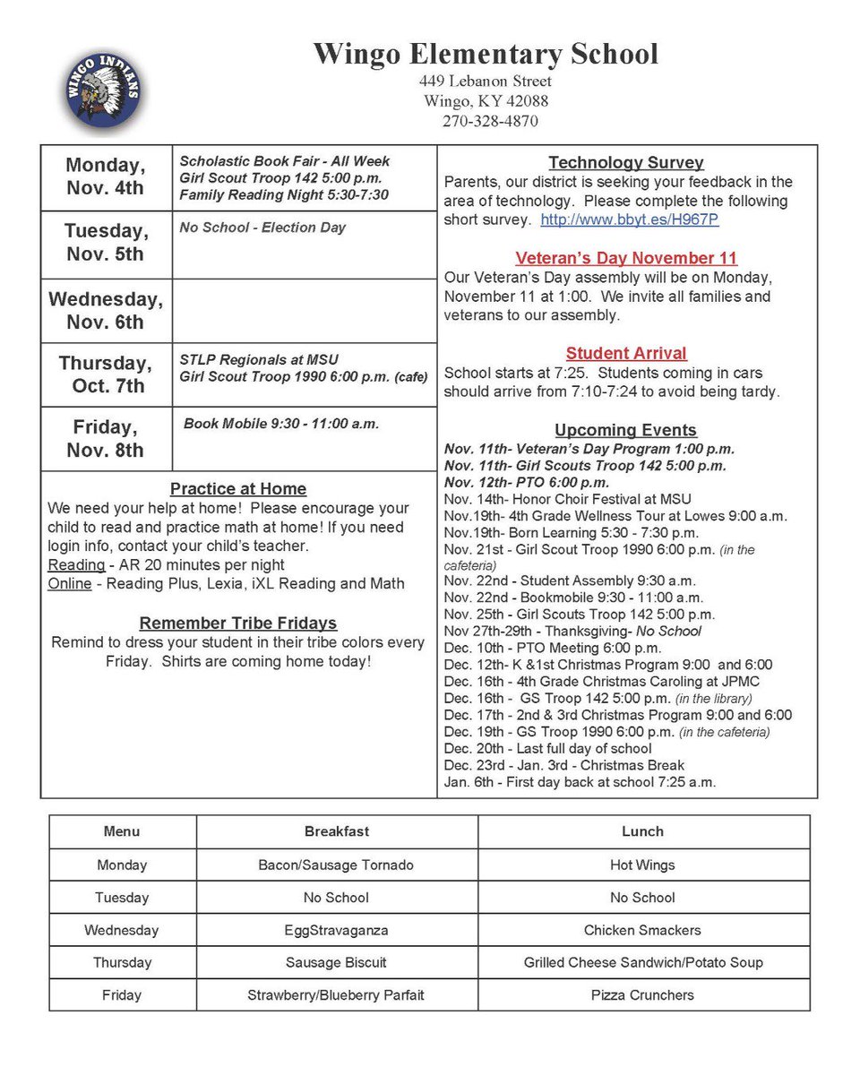 Wingo Elementary School tweet media