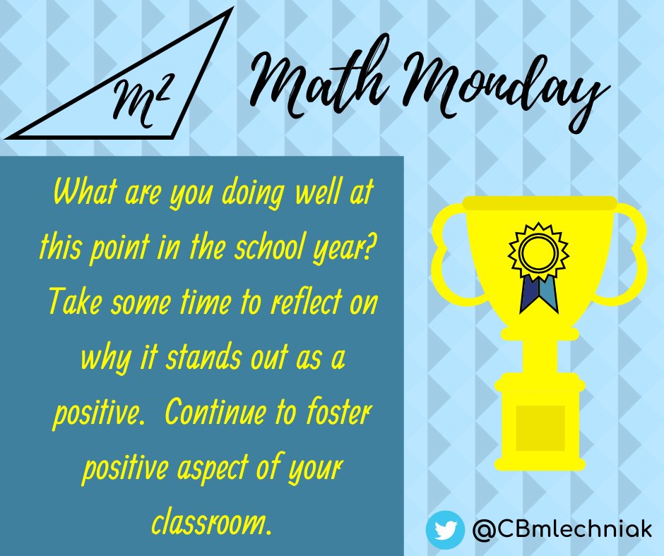 CBmlechniak's tweet photo. Math Monday!
#CBSDElemMath https://t.co/EwswiDwNU8