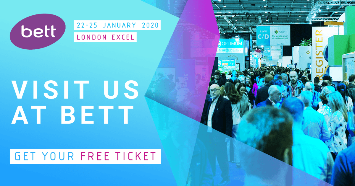 IntelligentEdu1's tweet photo. Visit us at bett 2020 in ExCel London, from 22 to 25 January https://t.co/Ejhg8Zlb7B