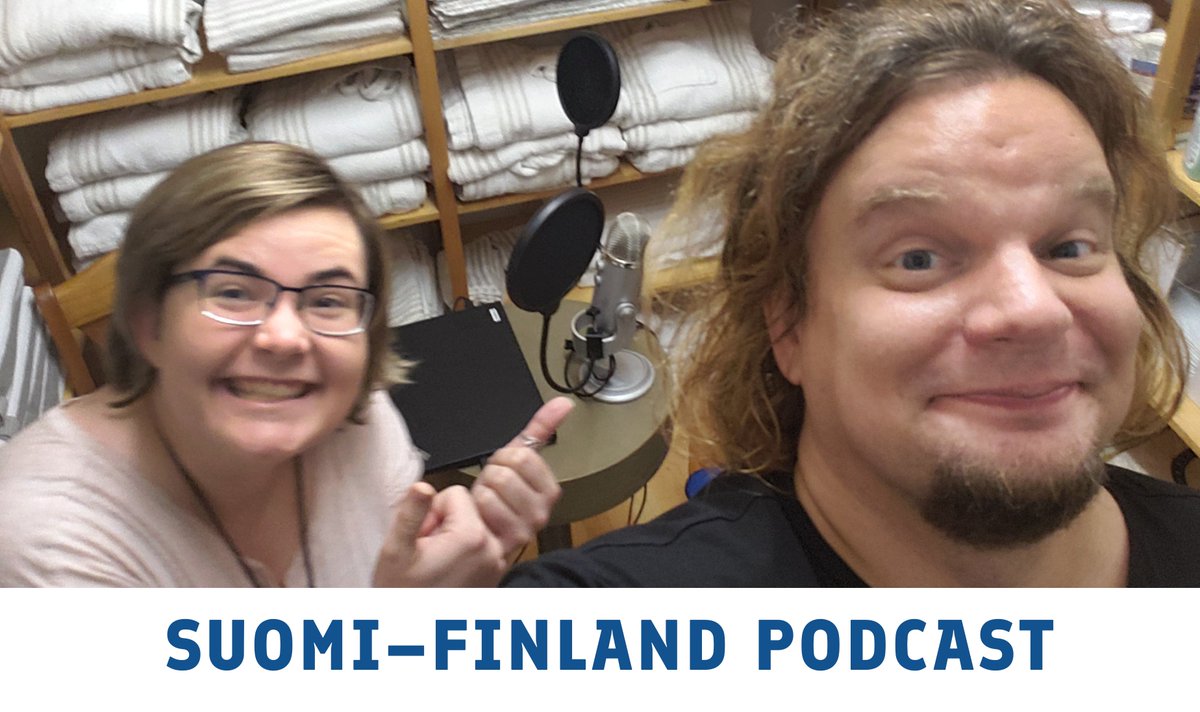 FinlandinUSA's tweet photo. How to be professionally funny in another language? Finnish @ISMOcomedy is building a successful #standup career in the US. Listen to our #SuomiFinlandPodcast to find out what joke simply doesn’t translate well enough for the American audiences🎧#FINUS100 https://t.co/JHUxwxWX8y https://t.co/CTNgFoiM4e