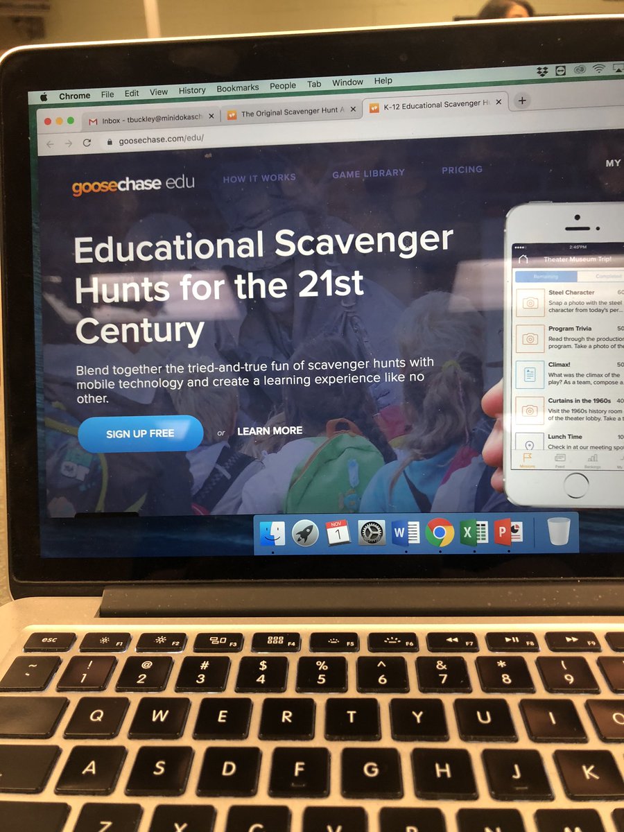 Tbuckley1989's tweet image. Goose Chase #mcsdtech