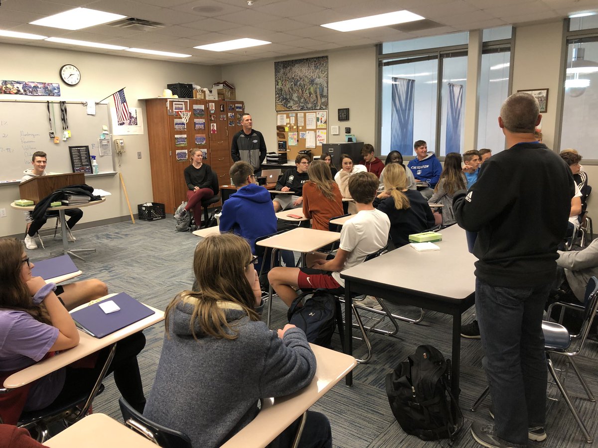 plsgilin's tweet photo. Thank you to Mr. Cooley, Mr. Haselhorst, &amp; leadership academy for including intro to business students in your class today! These people are the real deal. #TrueTitans #Leaders #BetterTogether #SippinCoolAid https://t.co/Ecle4G0I19