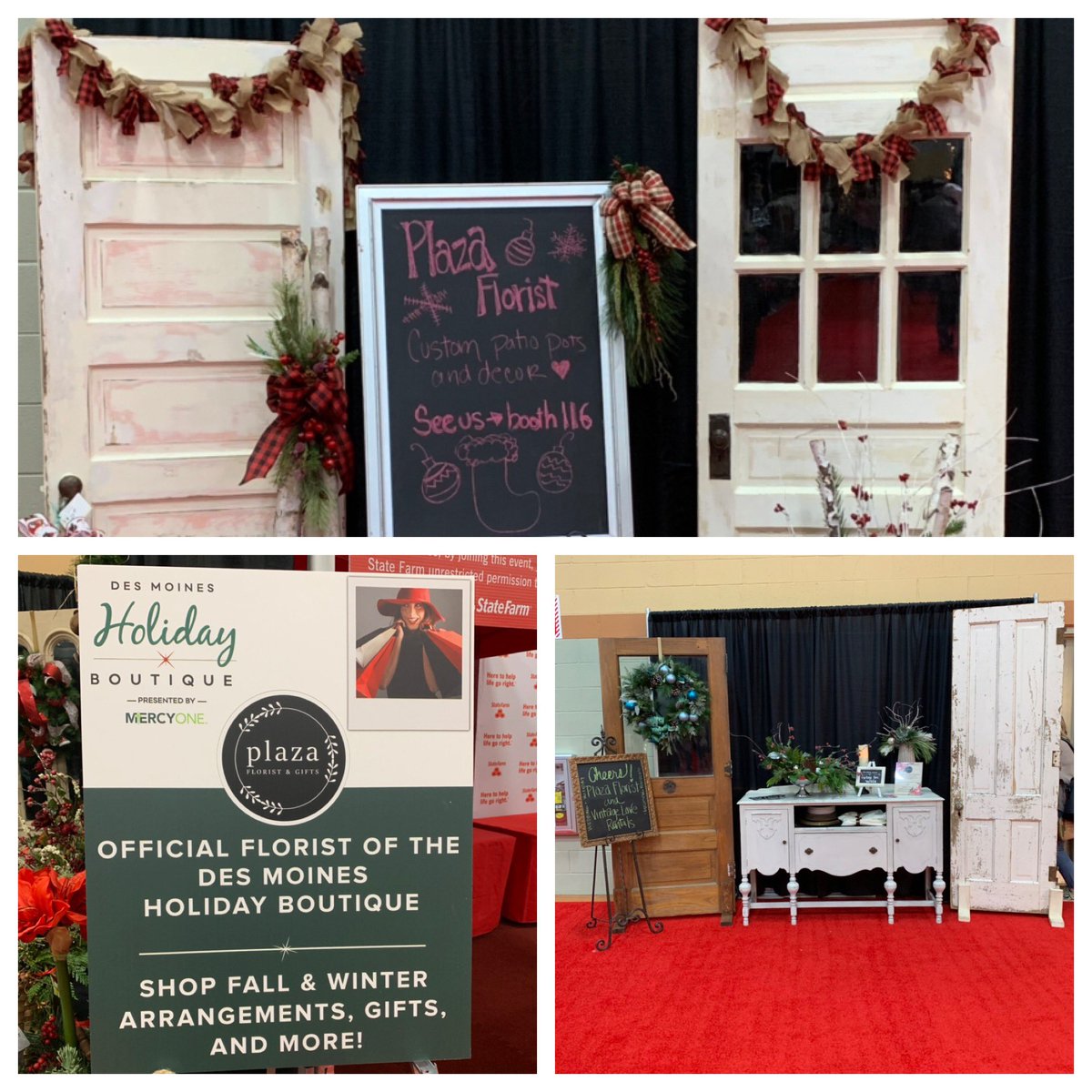 Thank you to ⁦<a href="/PlazaFloristDM/">Plaza Florist</a>⁩ for being the Official Florist of the Des Moines Holiday Boutique!