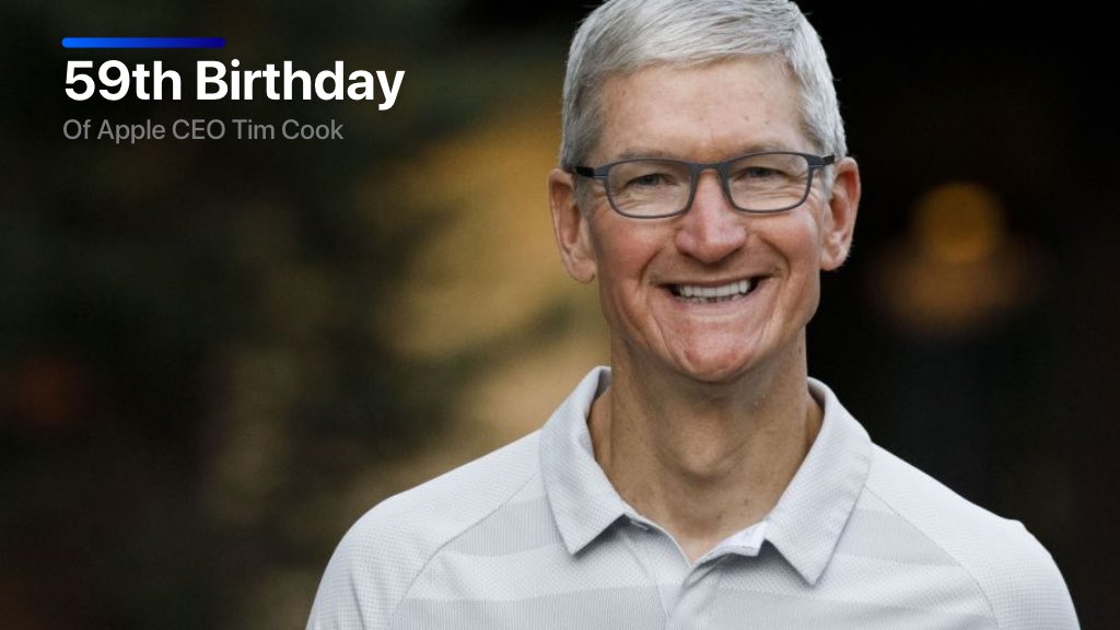 Happy birthday Tim Cook!  